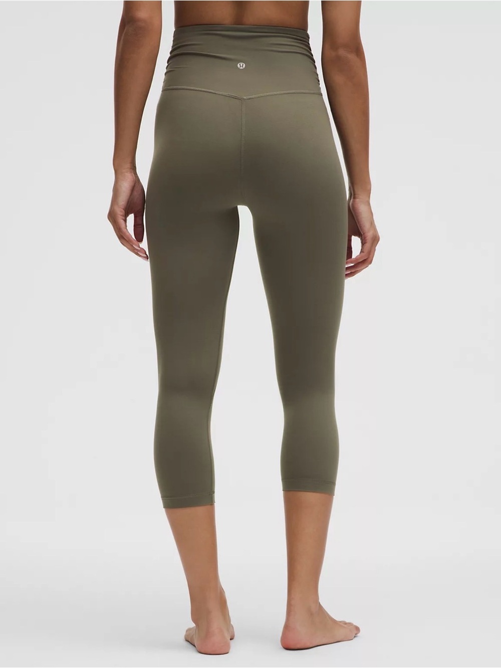lululemon athletica High-Rise Crop Leggings in Olive